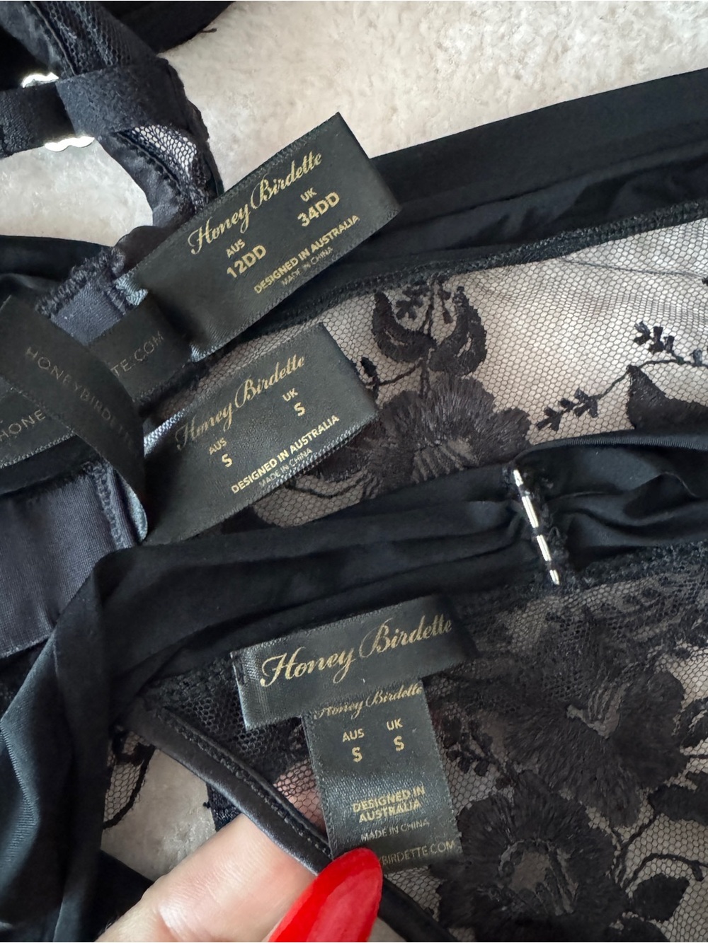 Honey Birdette Lolita set 34DD/S/S - Picture 12 of 12